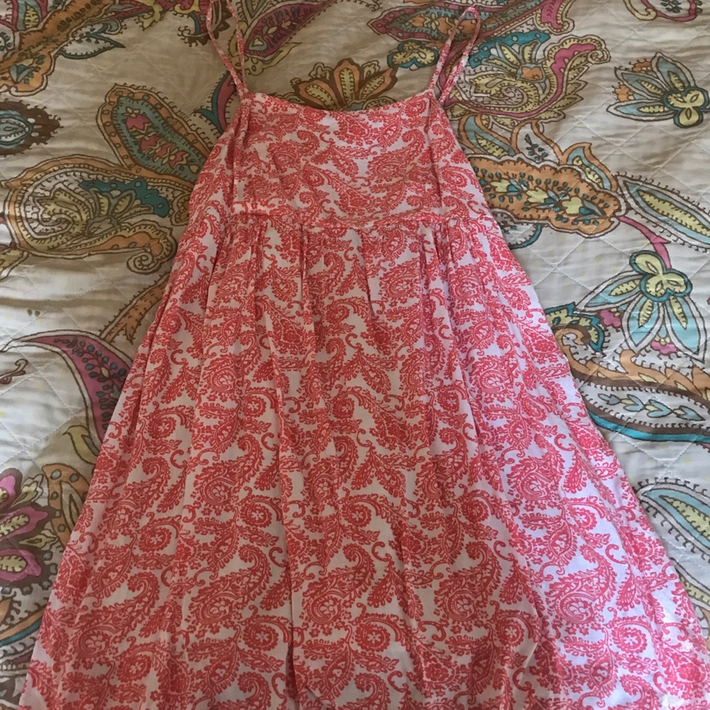 Love Tree Forever 21 Peach Paisley Print Dress M